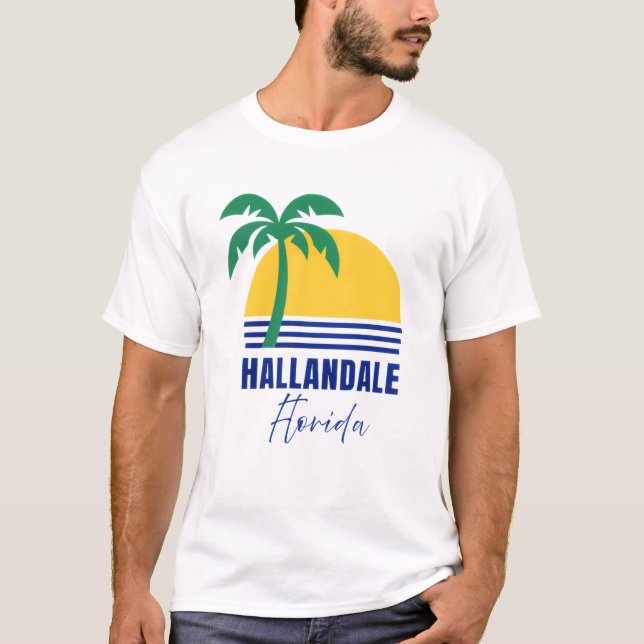Camiseta de Hallandale Beach Florida (Anverso)