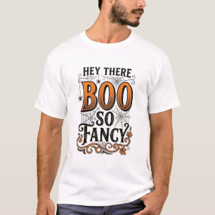 Camiseta de Halloween Boo Grabado Vintage Espeluzn