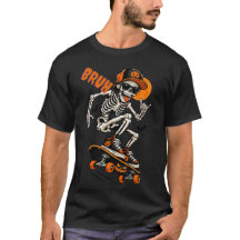  Camiseta de Halloween Bruh - Esqueleto Divertido 