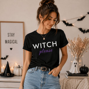 Camiseta de Halloween Bruja Moderna Por Favor – Fu