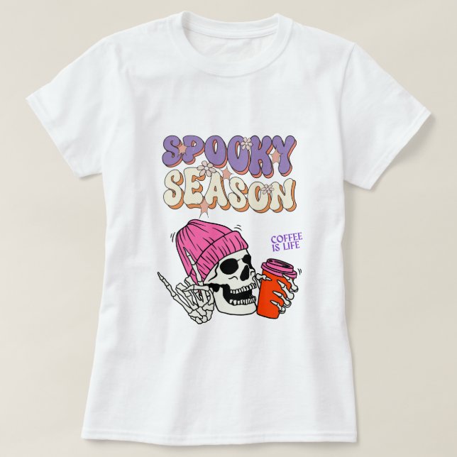 Camiseta de Halloween, camiseta de la temporada de (Diseño del anverso)