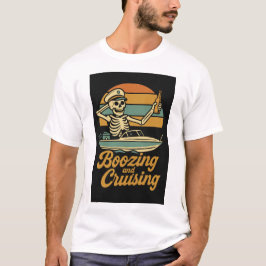 Camiseta de Halloween con baches y crucero