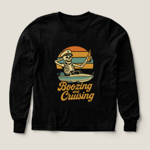 Camiseta de Halloween con baches y crucero