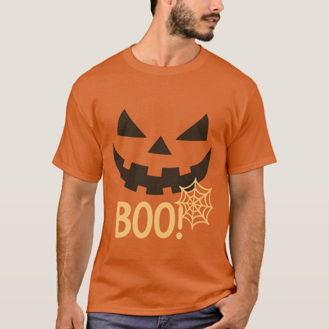 Camiseta de Halloween con calabaza (Anverso)