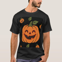 Camiseta de Halloween con calabaza sonriente