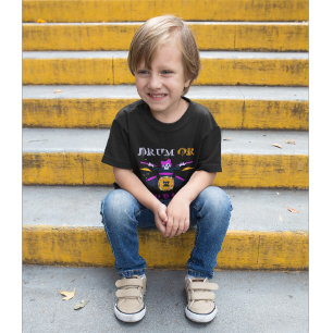 Camiseta de Halloween con esqueleto de tambor o tr