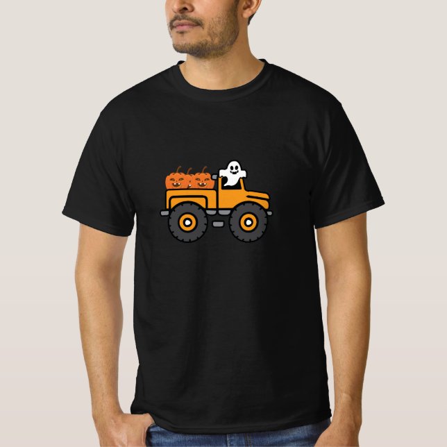 Camiseta de Halloween con gantín de camión de Mons (Anverso)