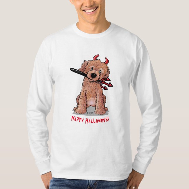 Camiseta de Halloween con perro de KiniArt (Anverso)