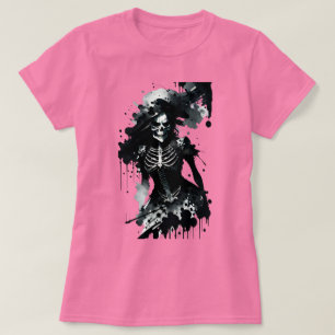 Camiseta de Halloween con salpicaduras de tinta de