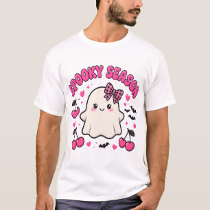 Camiseta de Halloween Coquette Fantasma de Cereza