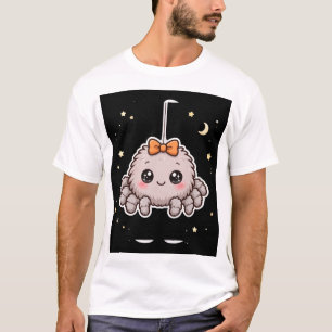 Camiseta de Halloween de Araña Bonita con Lazo