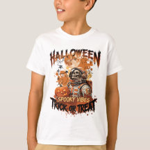 Camiseta de Halloween de astronauta espeluznante p