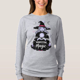 Camiseta de Halloween de Bruja Mágica Manifestante