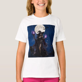 Camiseta de Halloween de Bruja Mística Luna