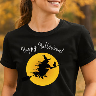 Camiseta de Halloween de Bruja Voladora