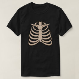 Camiseta de Halloween de caja torácica de dibujos