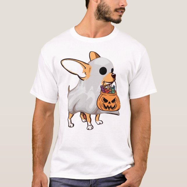 Camiseta de Halloween de calabaza fantasma de Chih (Anverso)