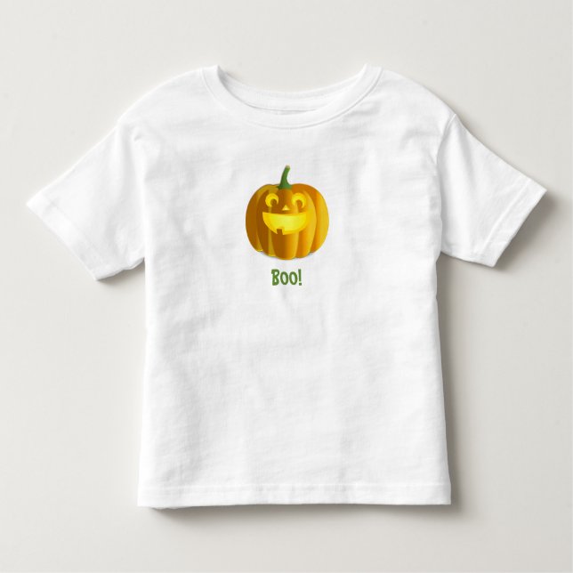 Camiseta de Halloween de calabaza para niños o niñ (Anverso)