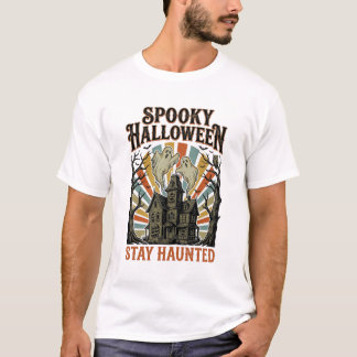 Camiseta de Halloween de Casa Embrujada con Fantas