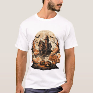 🏚️ Camiseta de Halloween de Casa Embrujada – Spoo