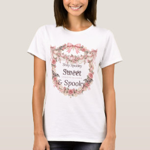 Camiseta de Halloween de Coqueta Dulce y Espeluzna