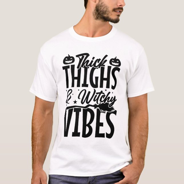 camiseta de Halloween de cosas gruesas (Anverso)
