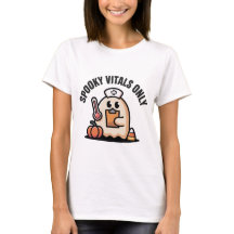 Camiseta de Halloween de enfermera fantasma solo v