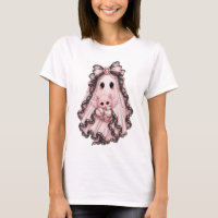 Camiseta de Halloween de Fantasma de Araña Rosa Li