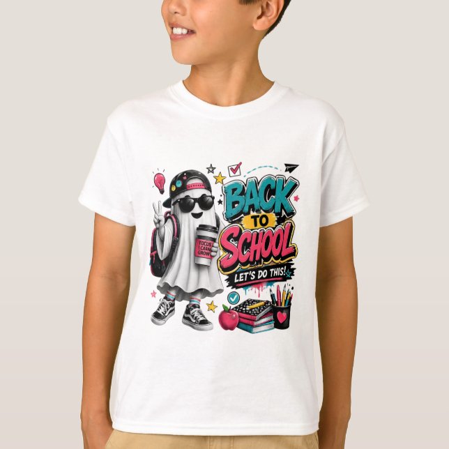 Camiseta de Halloween de fantasma espeluznante de  (Anverso)