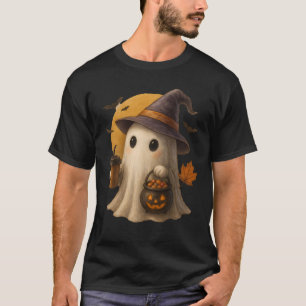 Camiseta de Halloween de Fantasma Lindo con Calaba