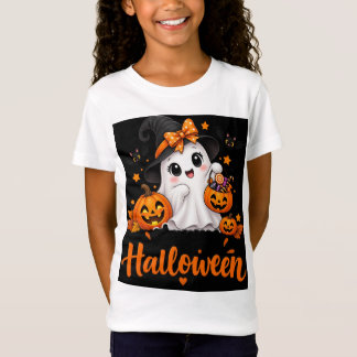 Camiseta de Halloween de Fantasma Lindo – Feliz Ha