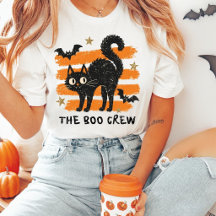 Camiseta de Halloween de gato negro de The Boo Cre