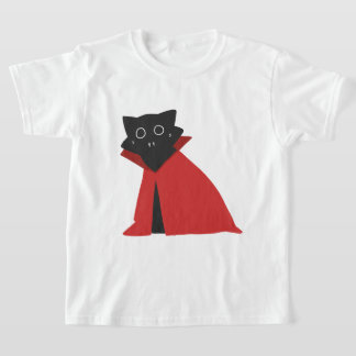 Camiseta de Halloween de gato vampiro lindo para n