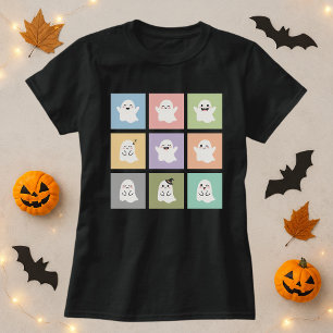Camiseta de Halloween de la Cuadrícula Fantasma; d