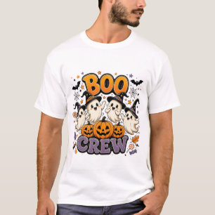Camiseta de Halloween de la tripulación de Boo lin