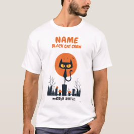 Camiseta de Halloween de la tripulación de gato ne