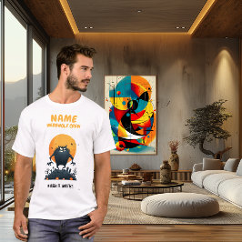 Camiseta de Halloween de la tripulación de hombre 