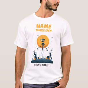 Camiseta de Halloween de la tripulación de zombis 