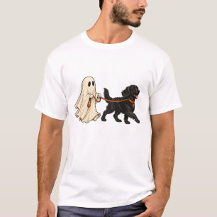 Camiseta de Halloween de Labrador Negro 'Fantasma 