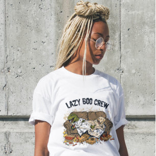 Camiseta de Halloween de Lazy Boo Crew Mens