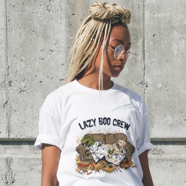 Camiseta de Halloween de Lazy Boo Crew Mens (Subido por el creador)