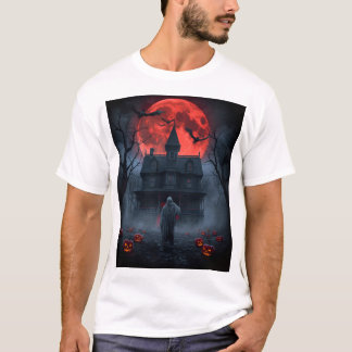 Camiseta de Halloween de Luna Roja Embrujada | Fan