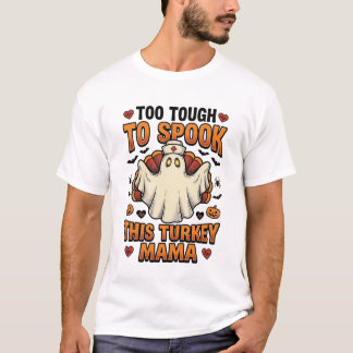 Camiseta de Halloween de Mamá Pavo con Enfermera F