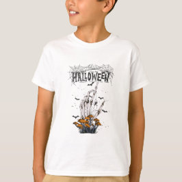 Camiseta de Halloween de marca personalizado blanc