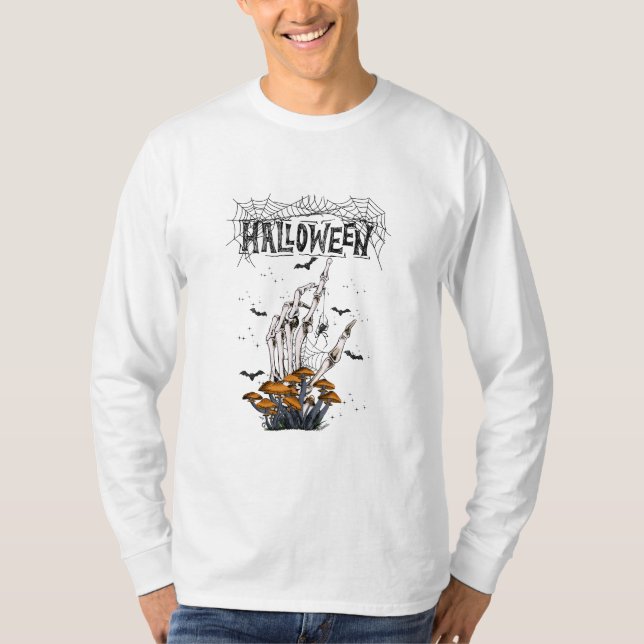 Camiseta de Halloween de marca personalizado blanc (Anverso)