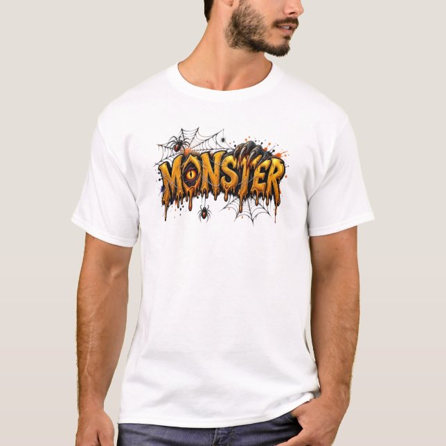 Camiseta de Halloween de Monstruo (Anverso)