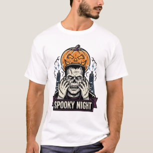 Camiseta de Halloween de monstruo con grabado de l