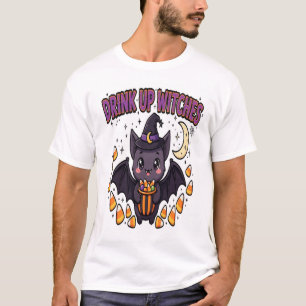 Camiseta de Halloween de murciélago vampiro lindo