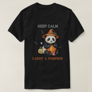 Camiseta de Halloween de Panda Calabaza Adorable