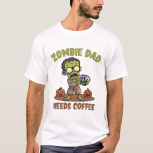 Camiseta de Halloween de Papá Zombie Café para Pad